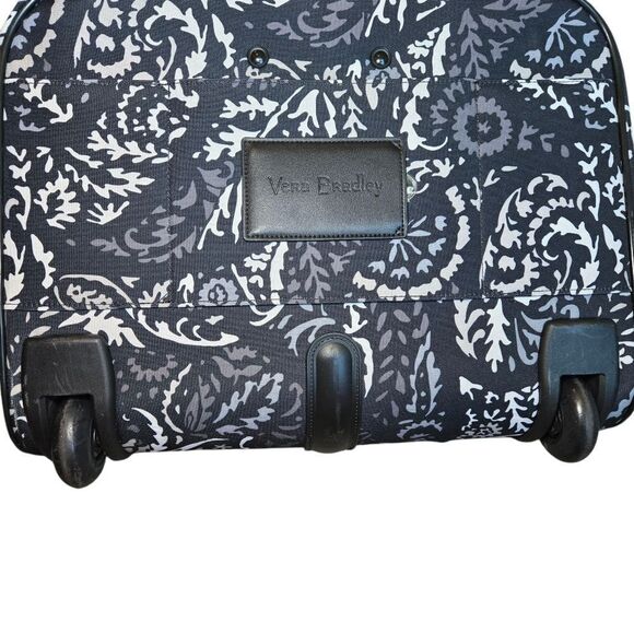 Vera Bradley Rolling Work Bag - Paisley Noir - Picture 12 of 12